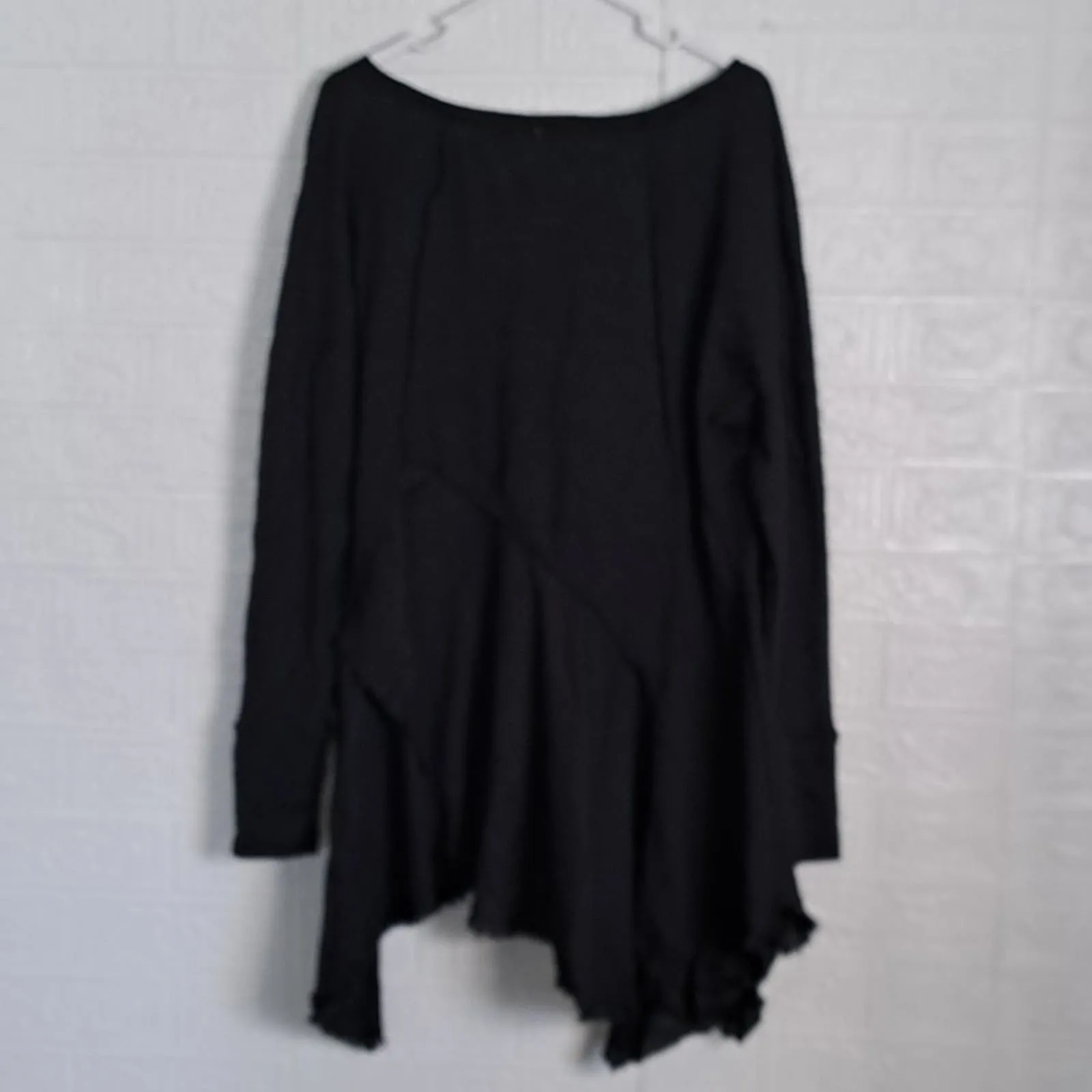 Free People Comin In Hot Tunic Top in Black NEW