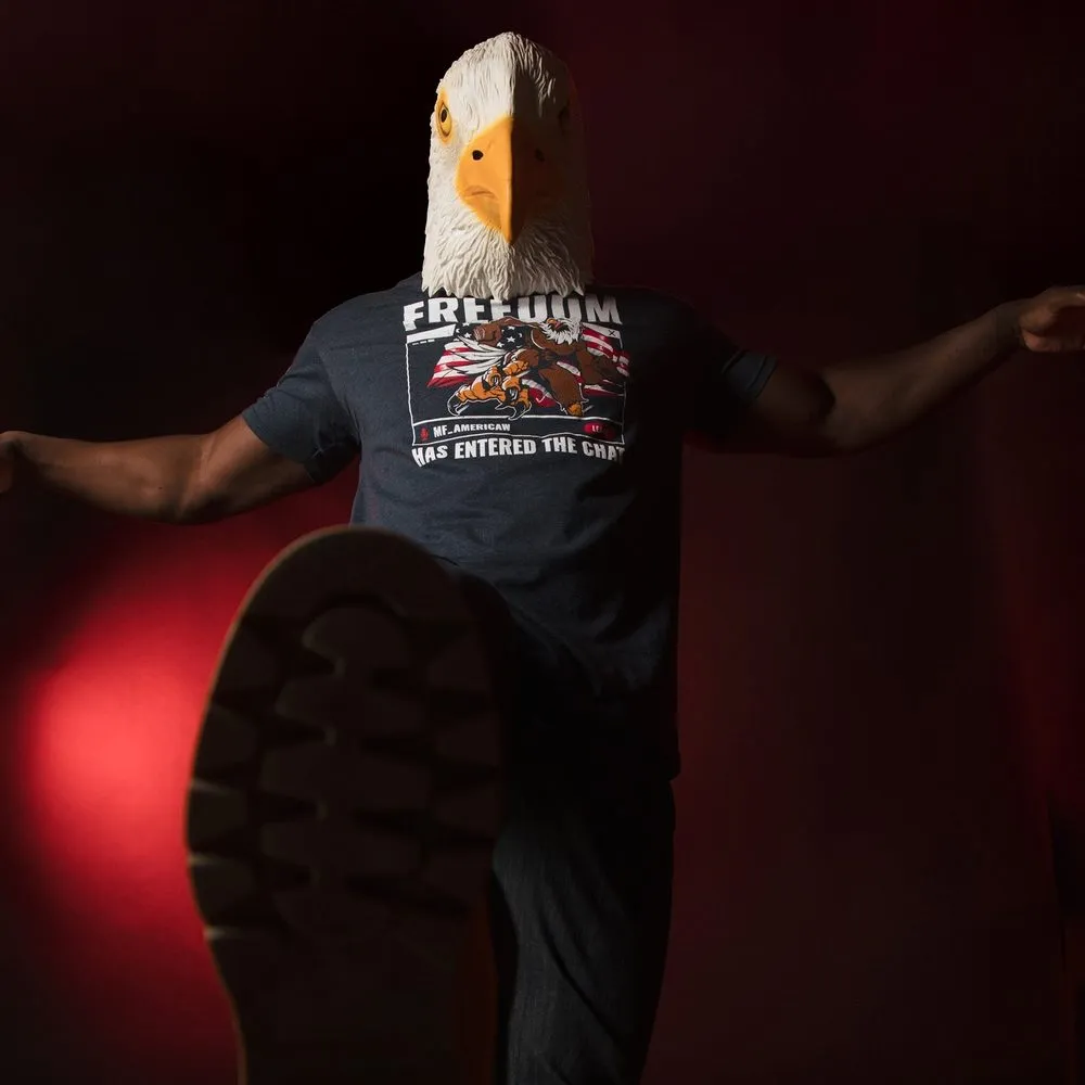 Freedom In The Chat T-Shirt - Midnight Navy