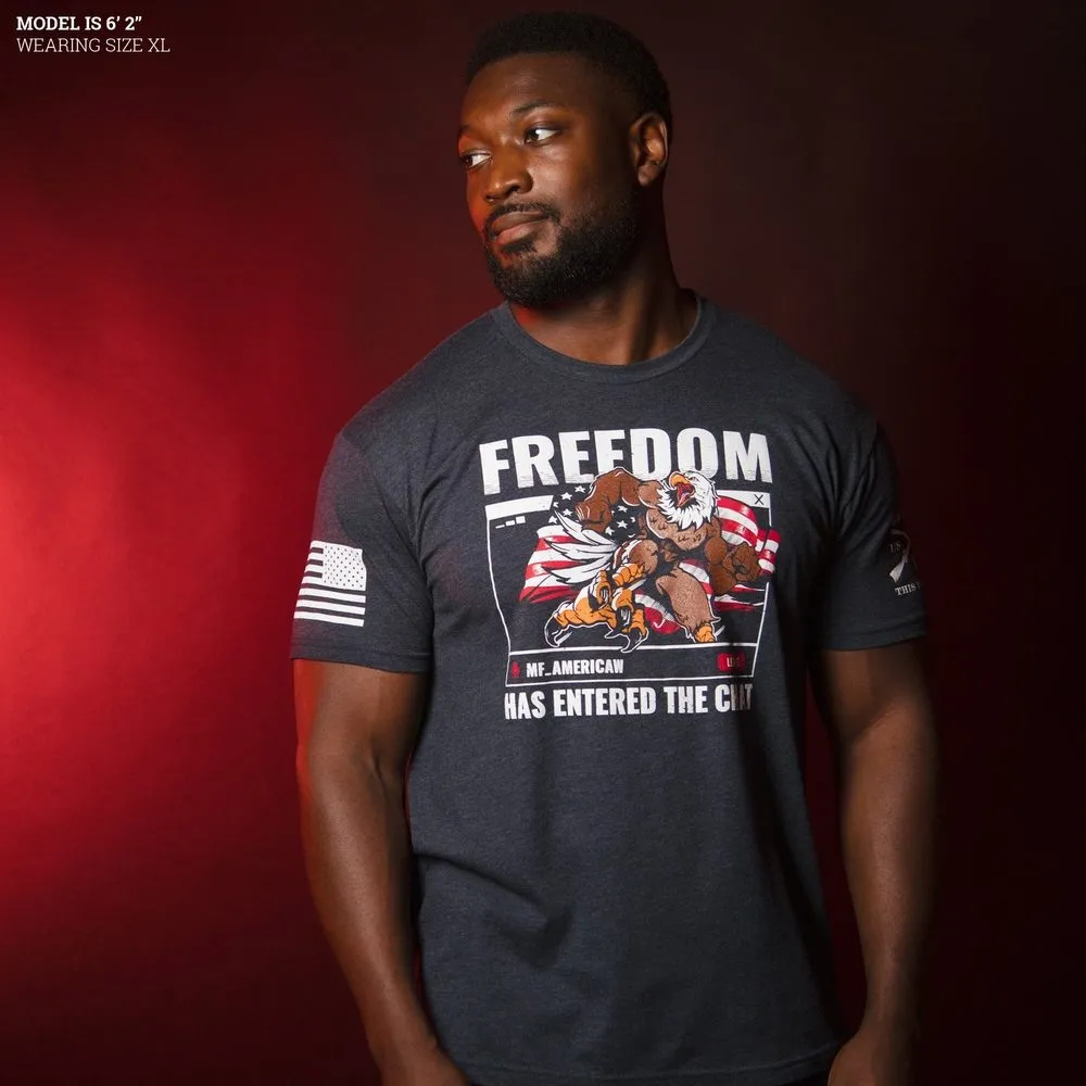 Freedom In The Chat T-Shirt - Midnight Navy