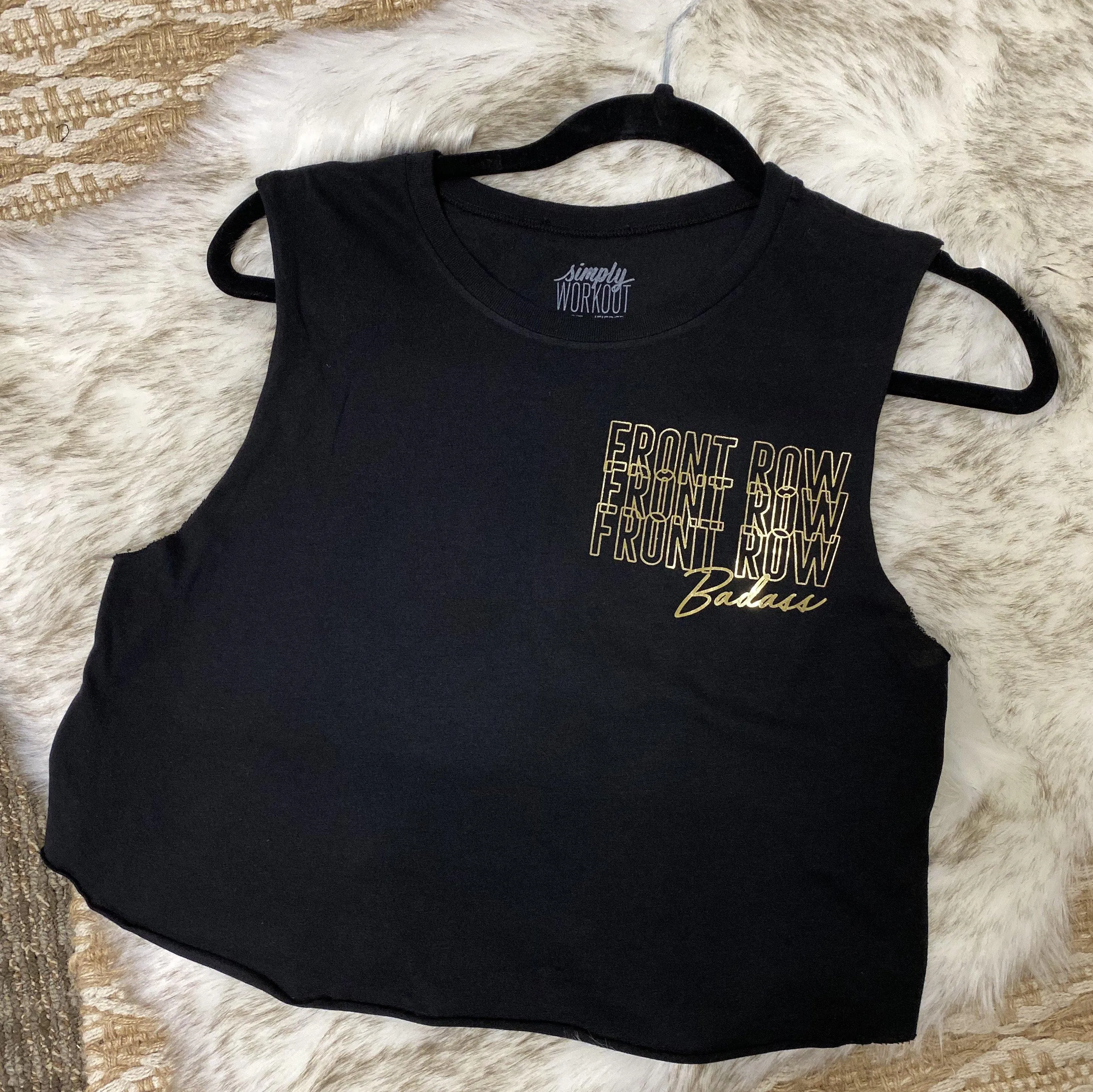 Front Row Badass - Gold Foil - Crop Tank