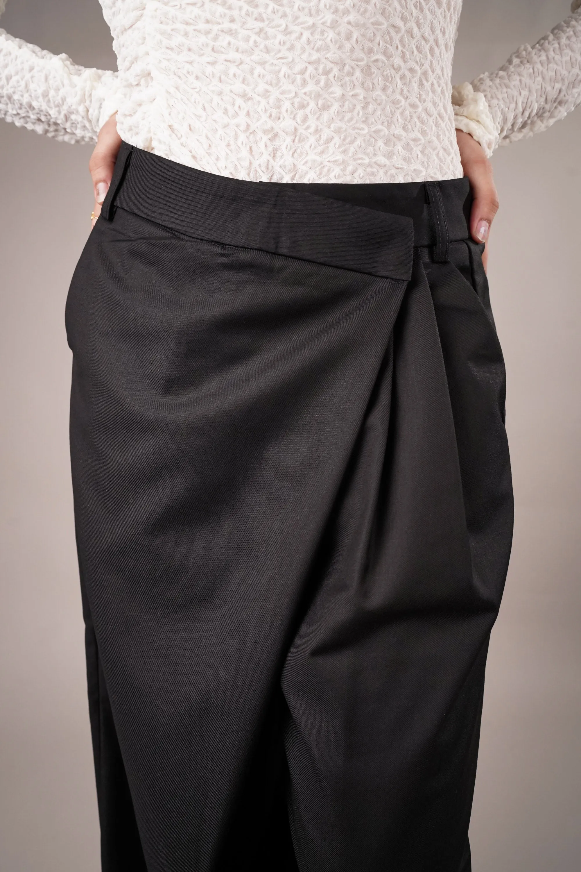Galactic Black Asymmetrical Pants