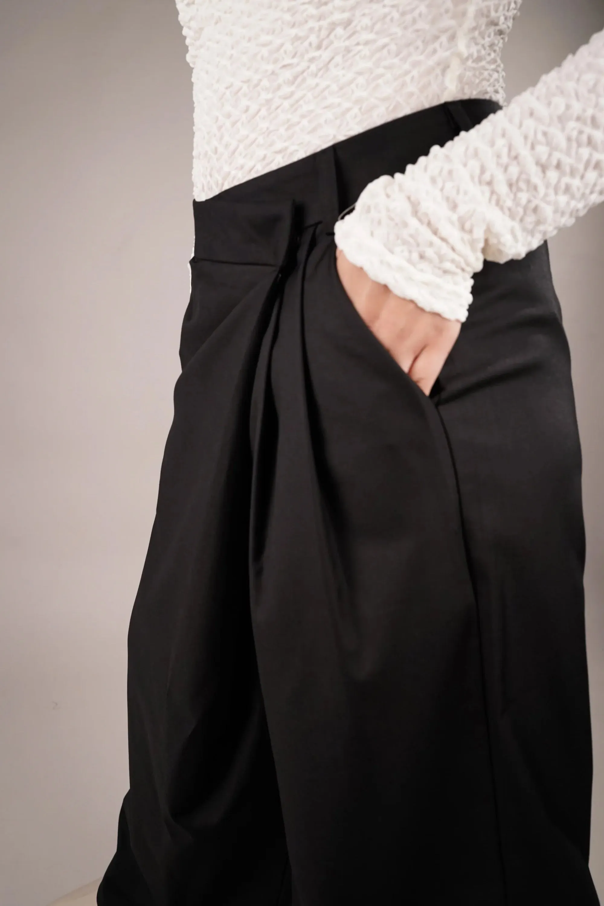 Galactic Black Asymmetrical Pants