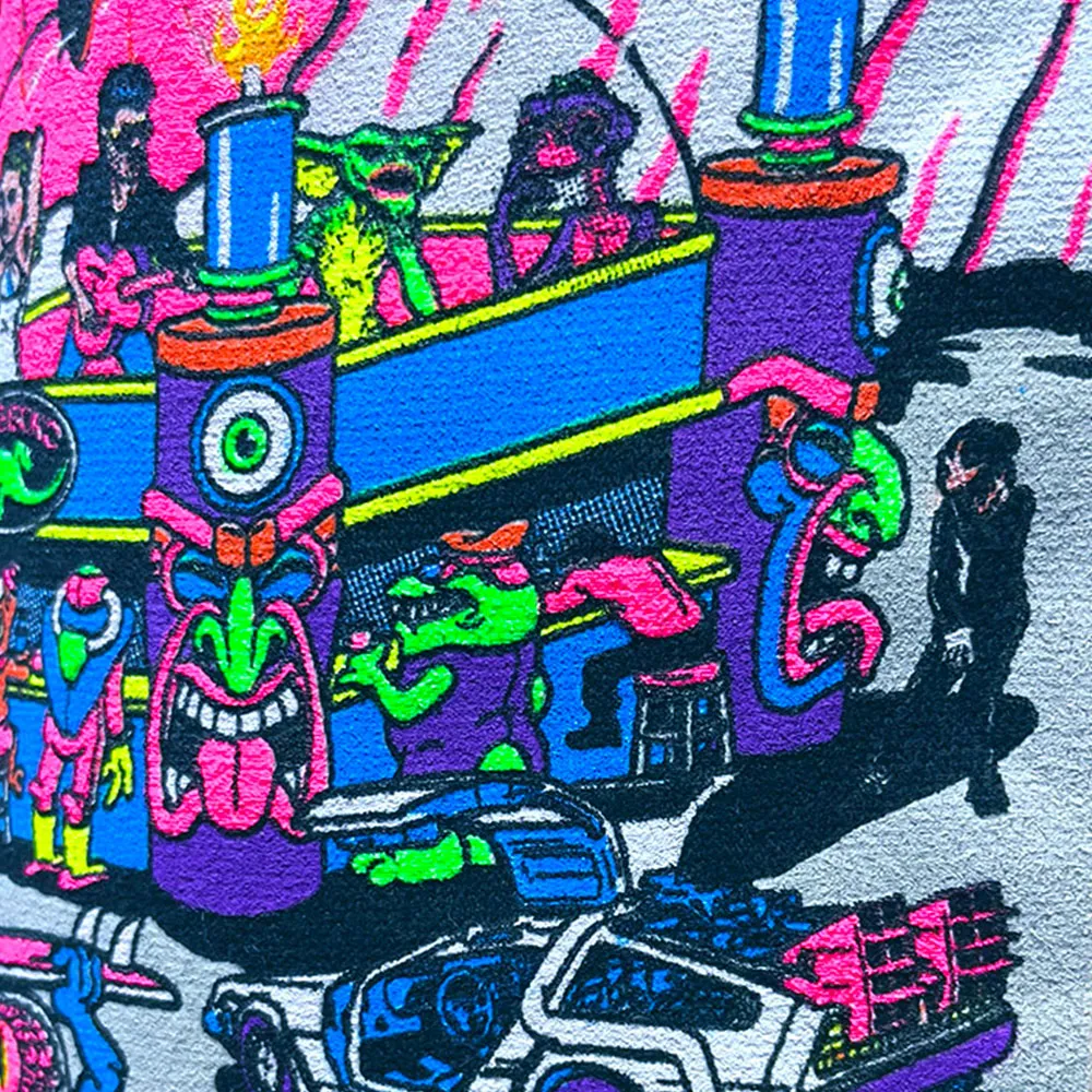 Gecko Space Tiki - Midnight Navy Hoodie