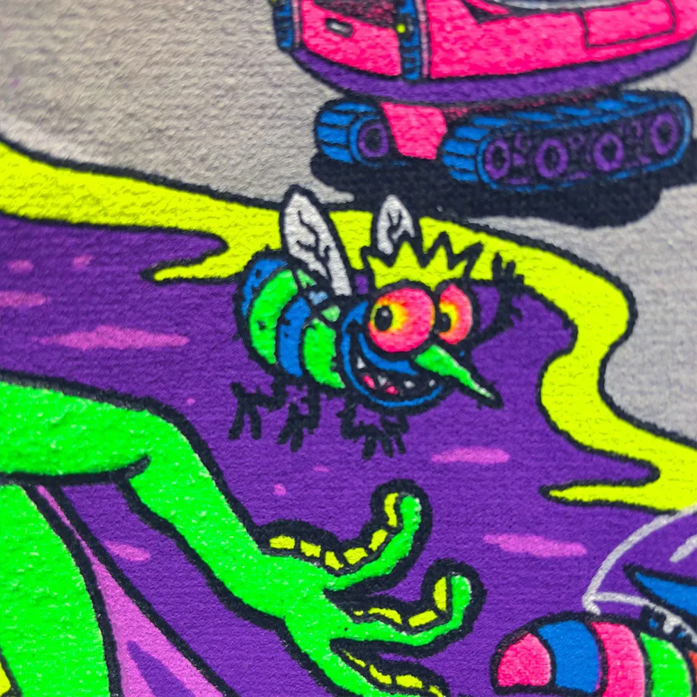 Gecko Space Tiki - Midnight Navy Hoodie