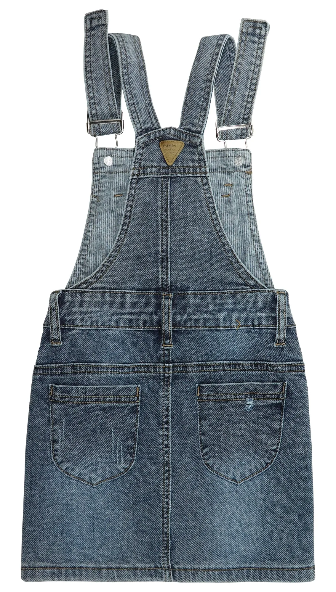 Girls Denim Skirts,Baby Little Big Girls Ripped Soft Stretchy Jeans Overall Dress