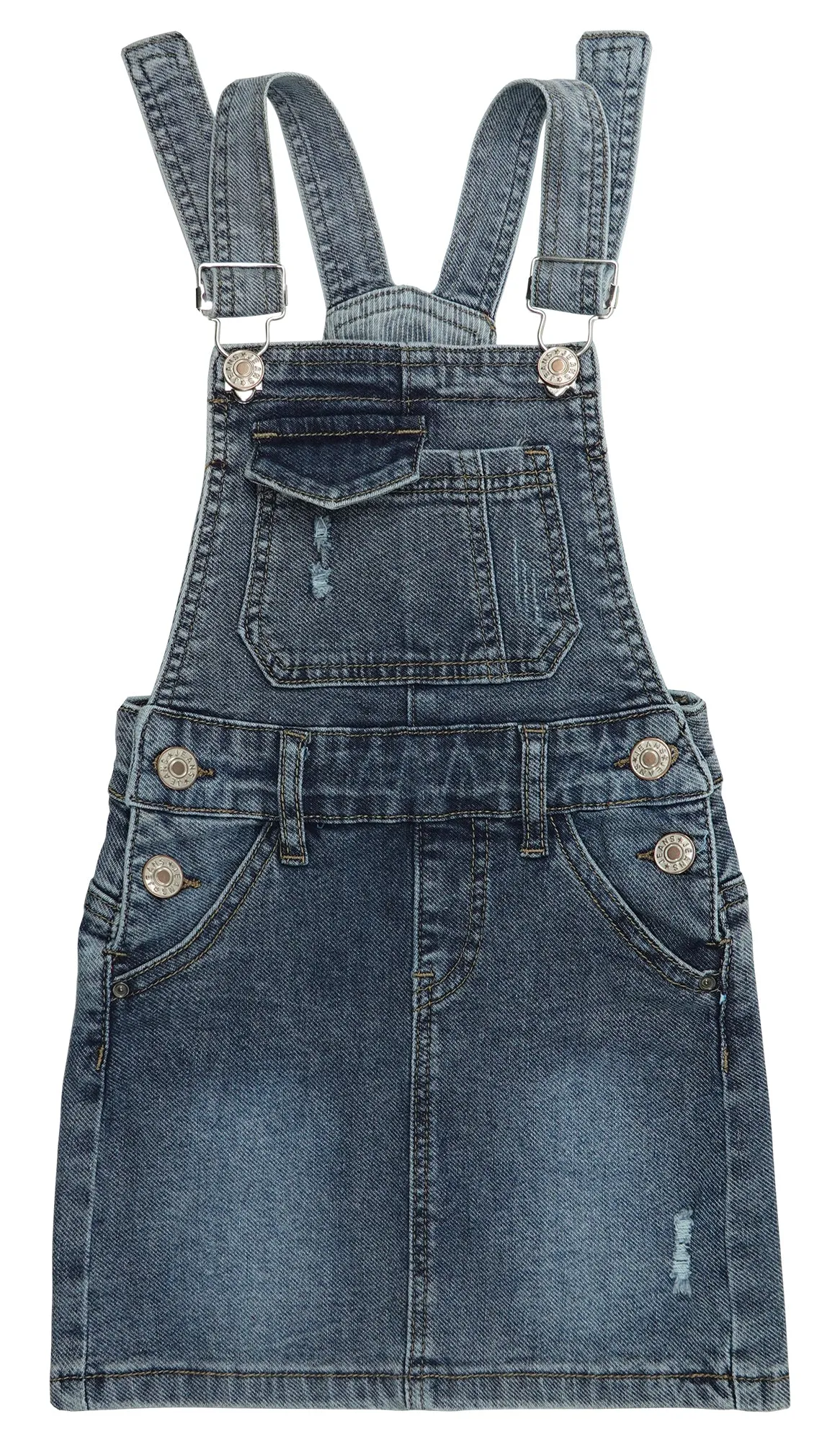Girls Denim Skirts,Baby Little Big Girls Ripped Soft Stretchy Jeans Overall Dress