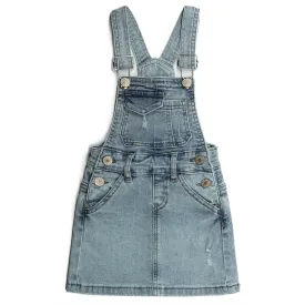 Girls Denim Skirts,Baby Little Big Girls Ripped Soft Stretchy Jeans Overall Dress