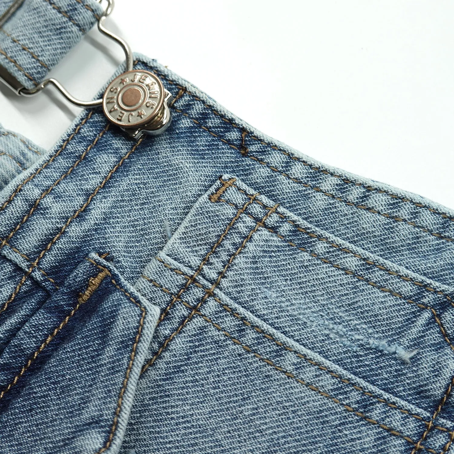 Girls Denim Skirts,Baby Little Big Girls Ripped Soft Stretchy Jeans Overall Dress