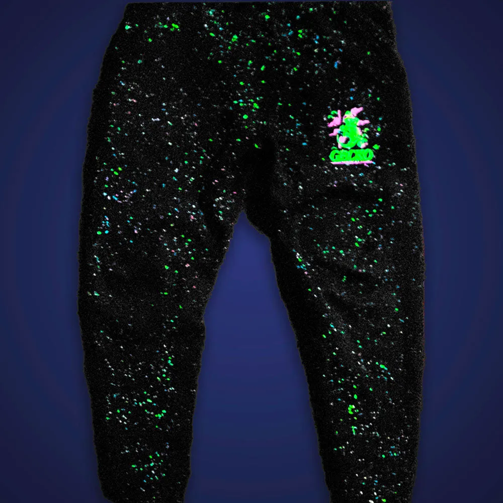Glow-In-The-Dark SPLATTER Space Gecko Joggers