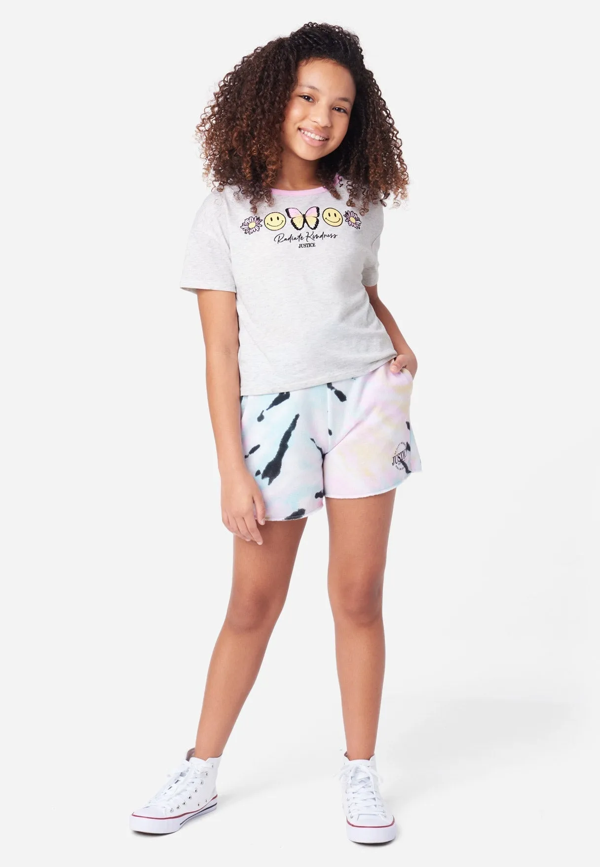 Graphic Crop Ringer Tee