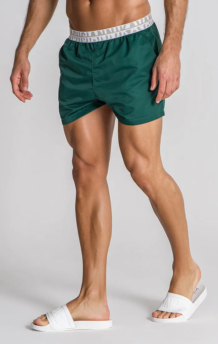 Green Capri Swimshorts