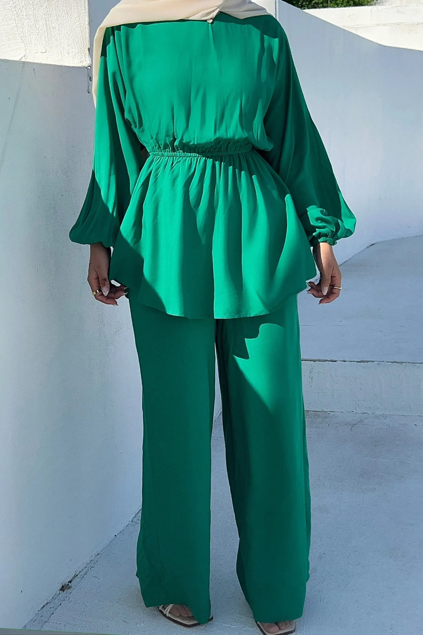 Hafsa Wide Leg Trousers