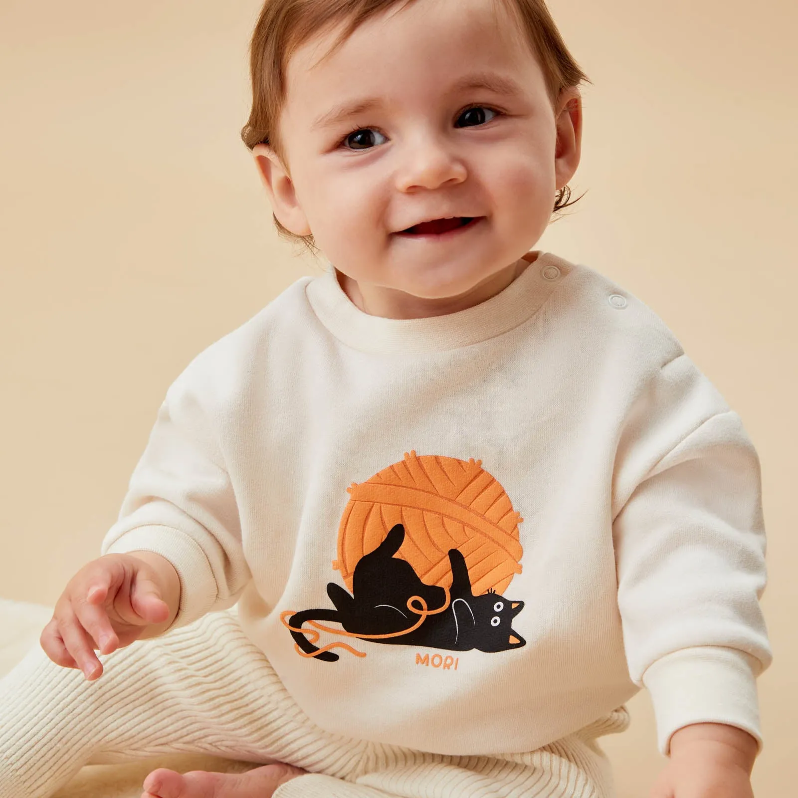 Halloween Cat Sweatshirt and Joggers Outfit