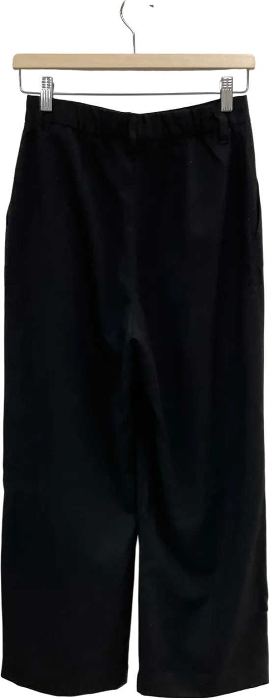 H&M Black Wide Leg Trousers UK S