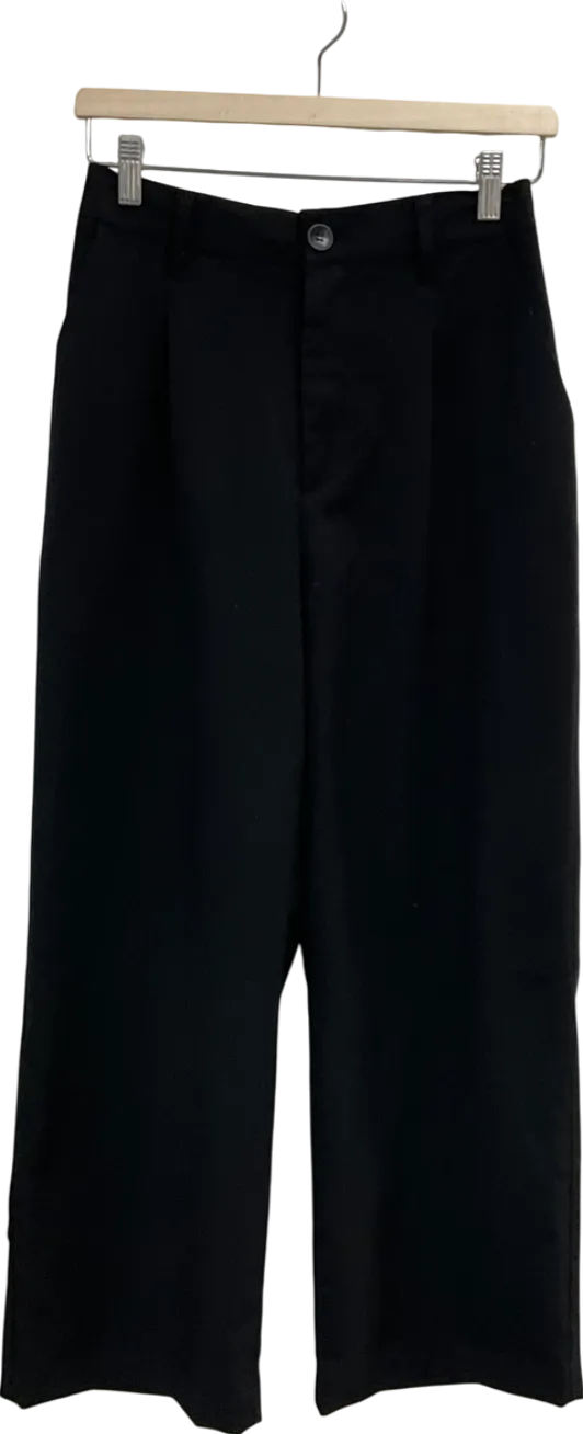 H&M Black Wide Leg Trousers UK S