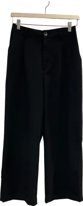 H&M Black Wide Leg Trousers UK S