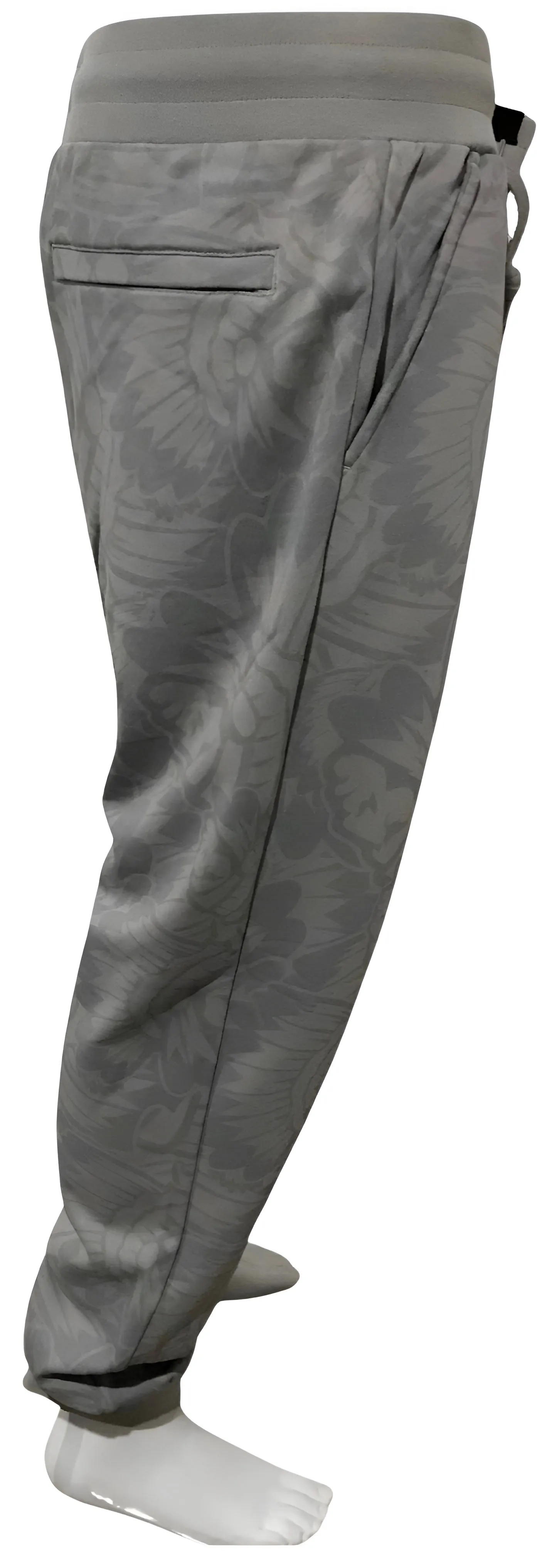 ^HUSTLE GANG^ (GREY) ~PROMINENT~ KNIT JOGGER SWEATPANTS