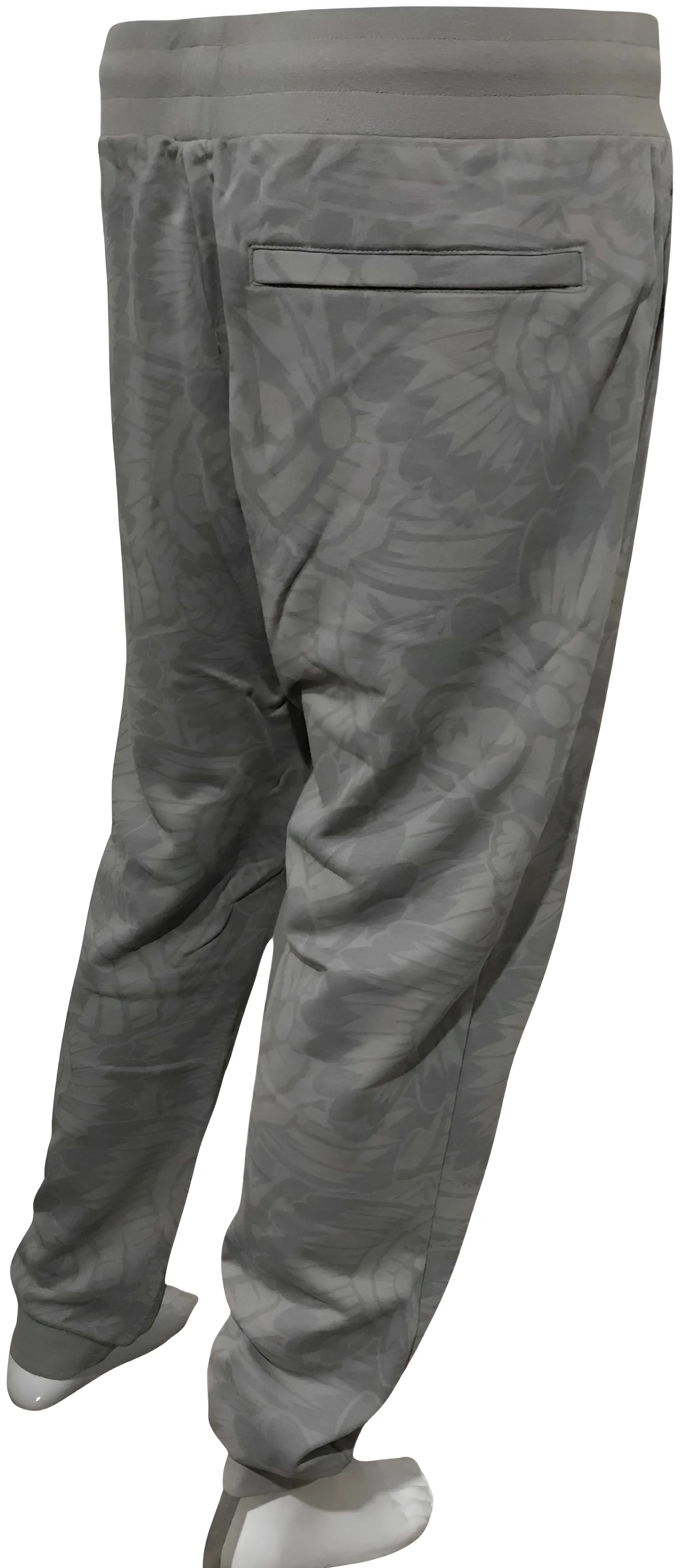^HUSTLE GANG^ (GREY) ~PROMINENT~ KNIT JOGGER SWEATPANTS