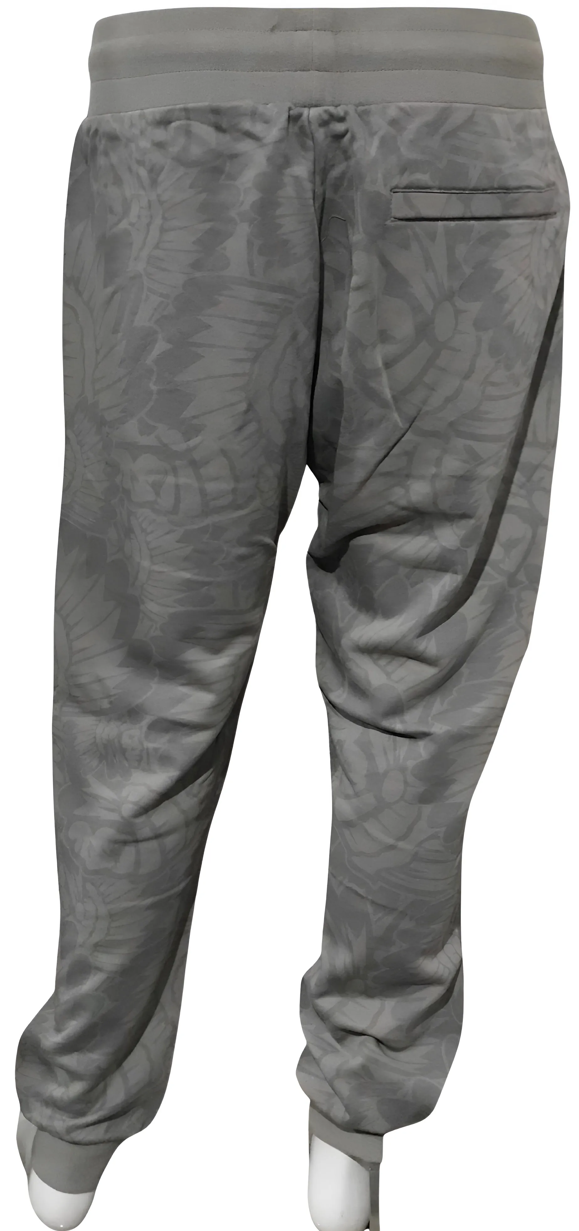 ^HUSTLE GANG^ (GREY) ~PROMINENT~ KNIT JOGGER SWEATPANTS
