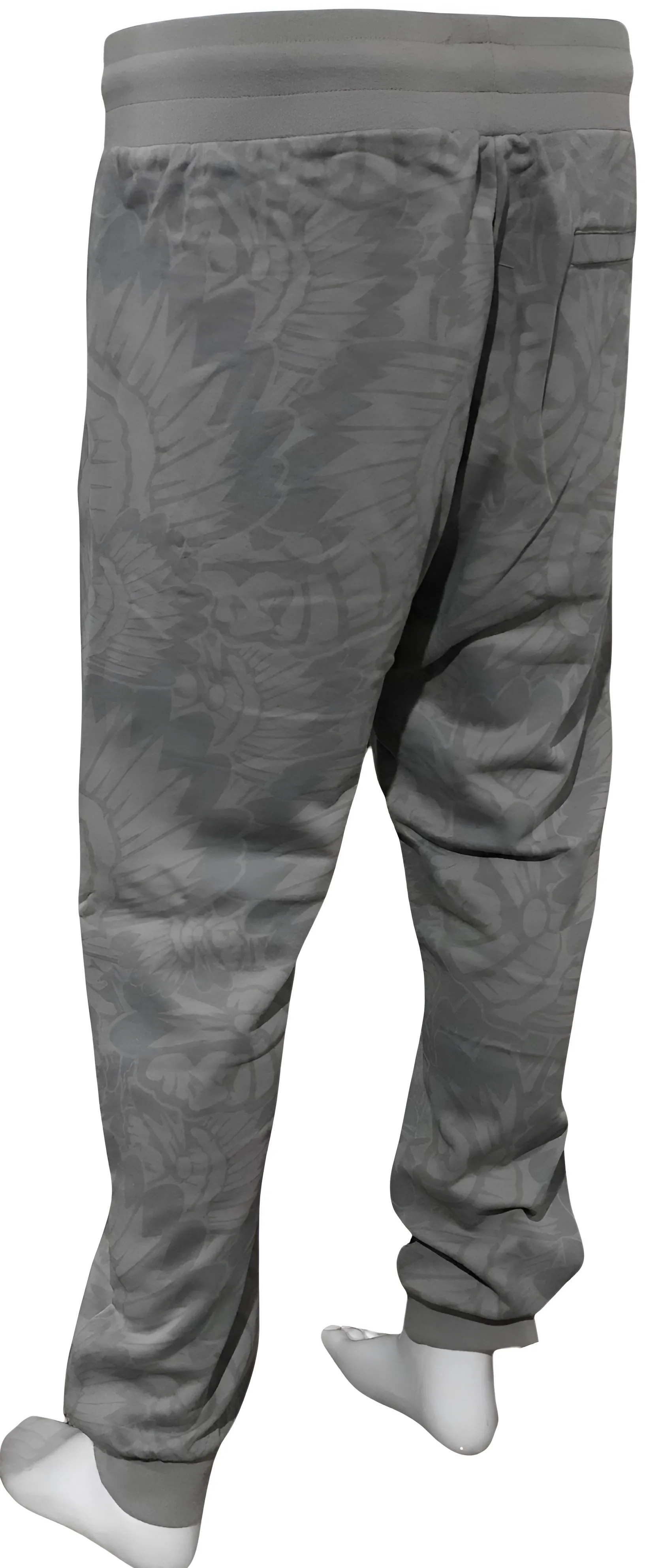 ^HUSTLE GANG^ (GREY) ~PROMINENT~ KNIT JOGGER SWEATPANTS