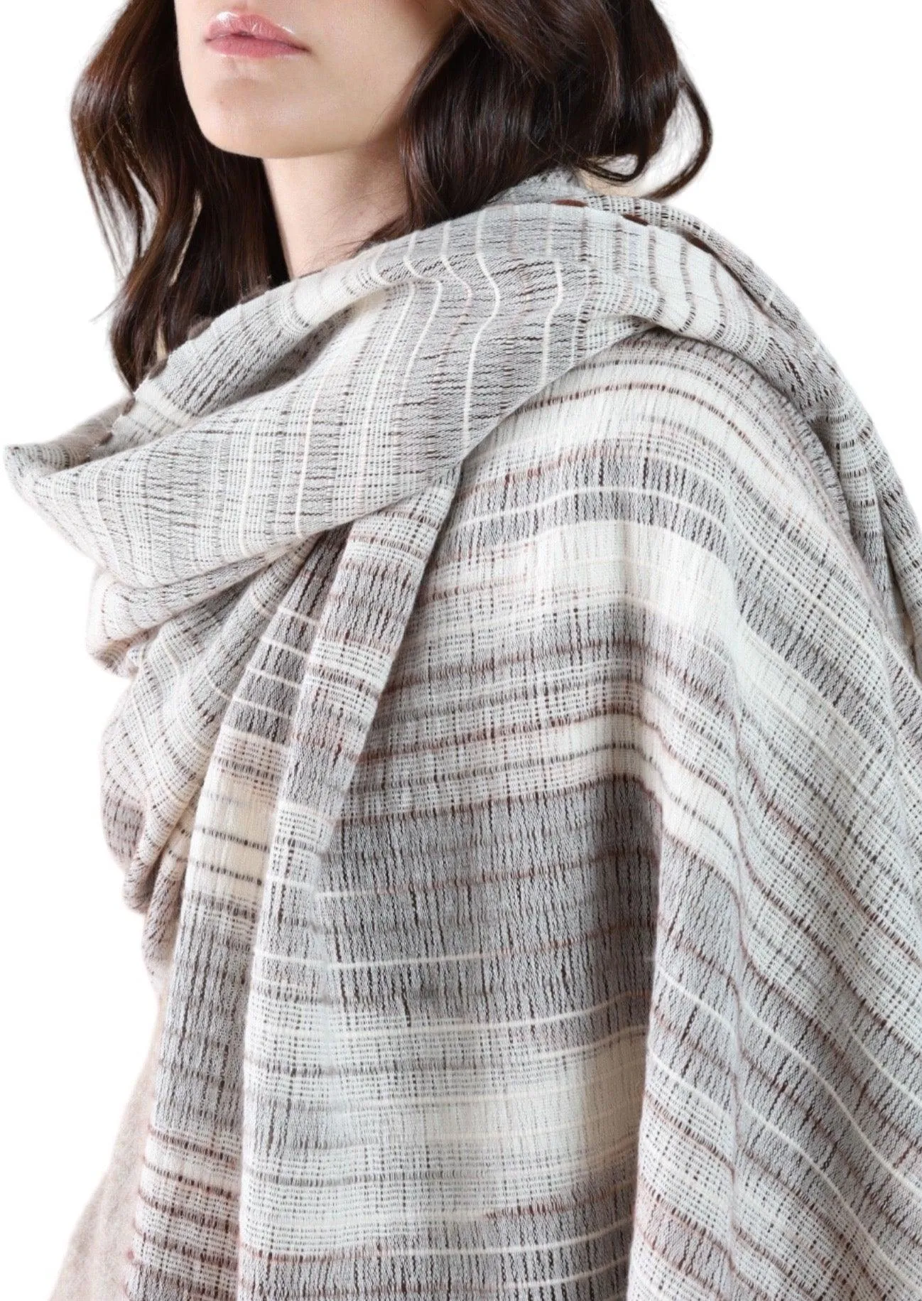 IKAT WRAP  BROWN CREAM