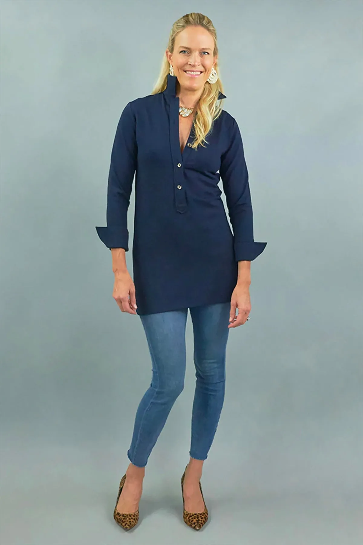 Ivy Tunic - White Ponte