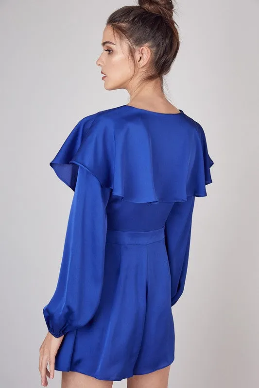 Jackie Wrap Ruffled Romper