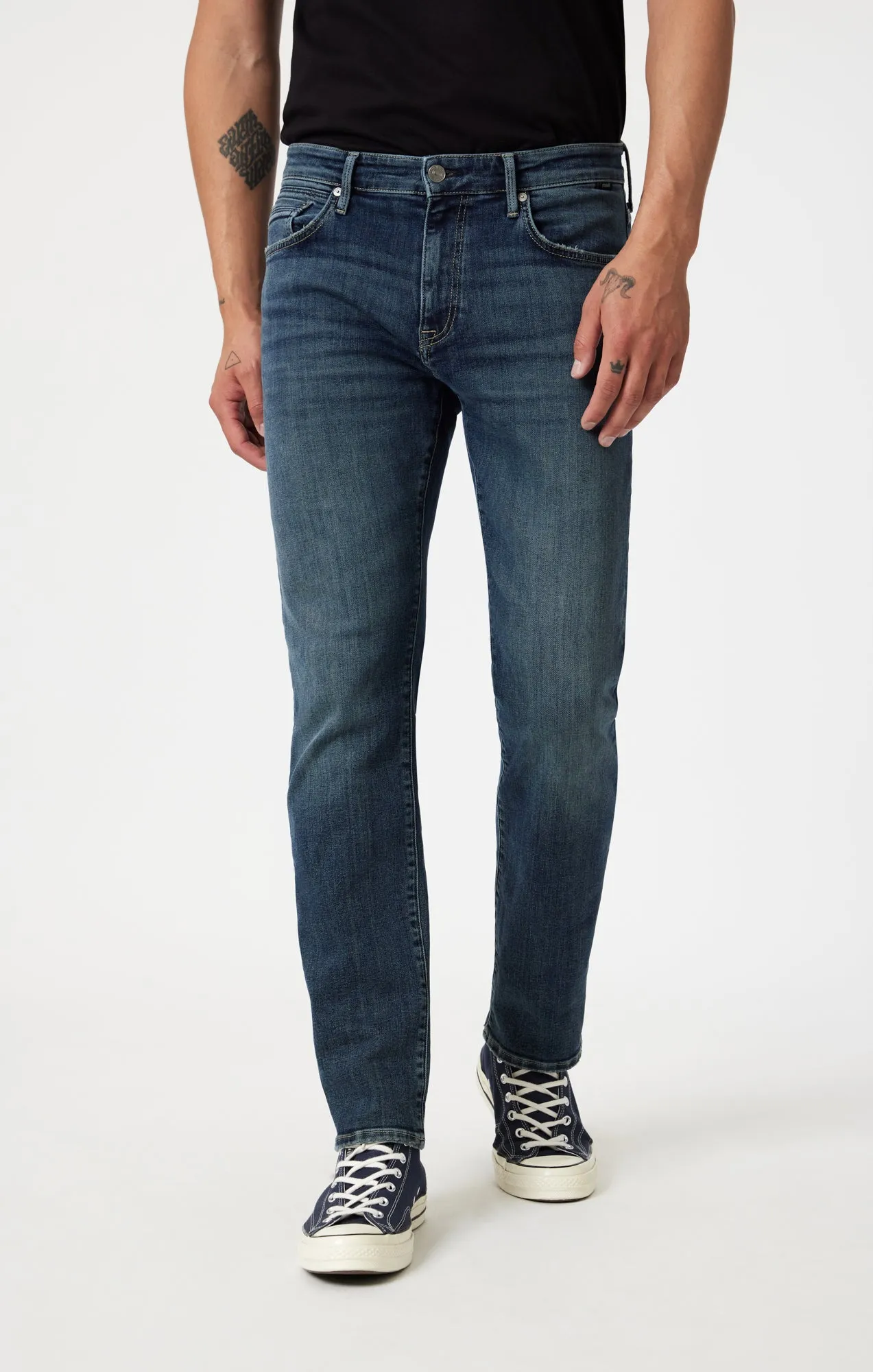 JAKE SLIM LEG IN DARK USED ORGANIC VINTAGE