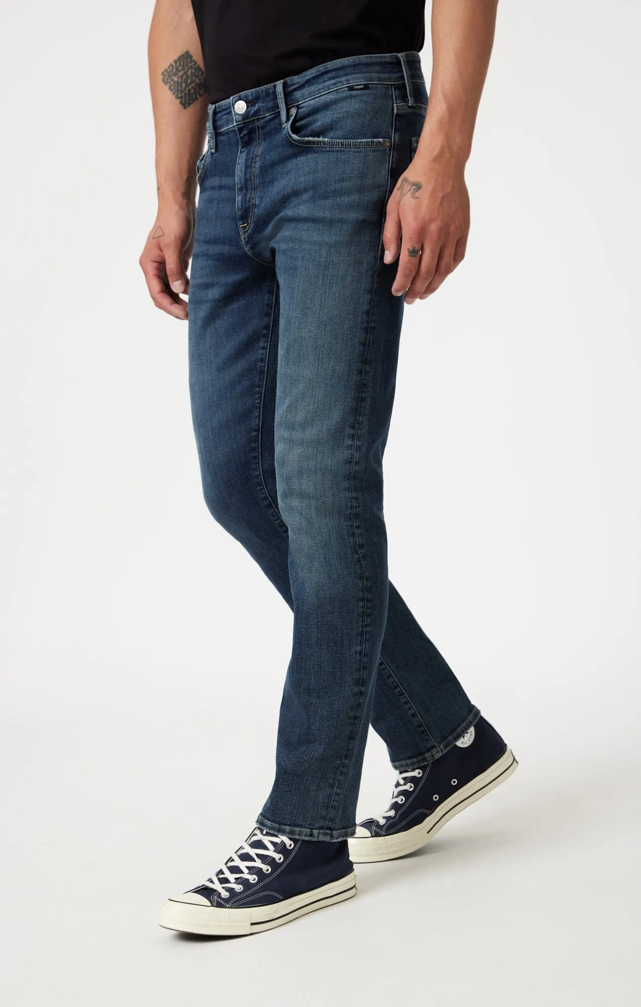 JAKE SLIM LEG IN DARK USED ORGANIC VINTAGE