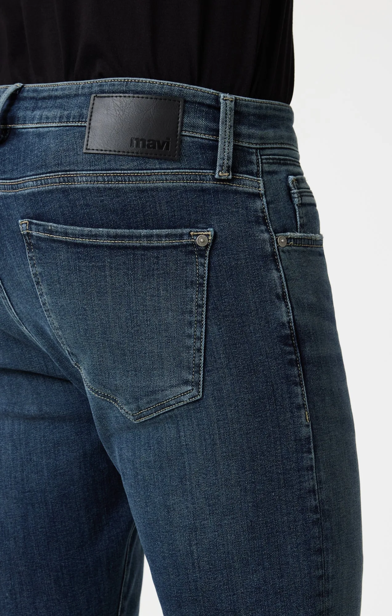 JAKE SLIM LEG IN DARK USED ORGANIC VINTAGE
