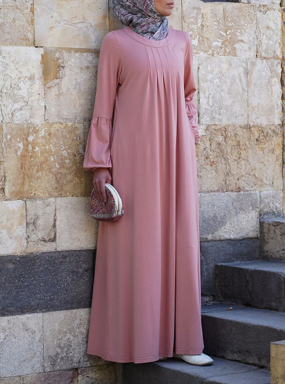 Jersey Pleated Abaya