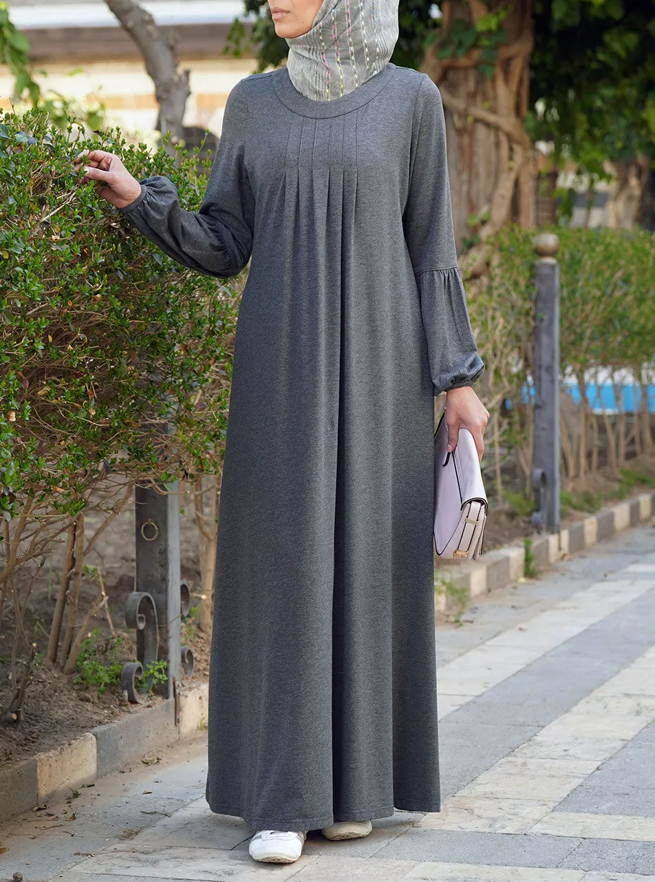 Jersey Pleated Abaya