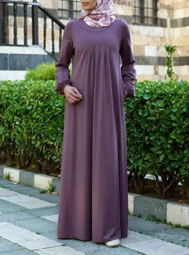 Jersey Pleated Abaya