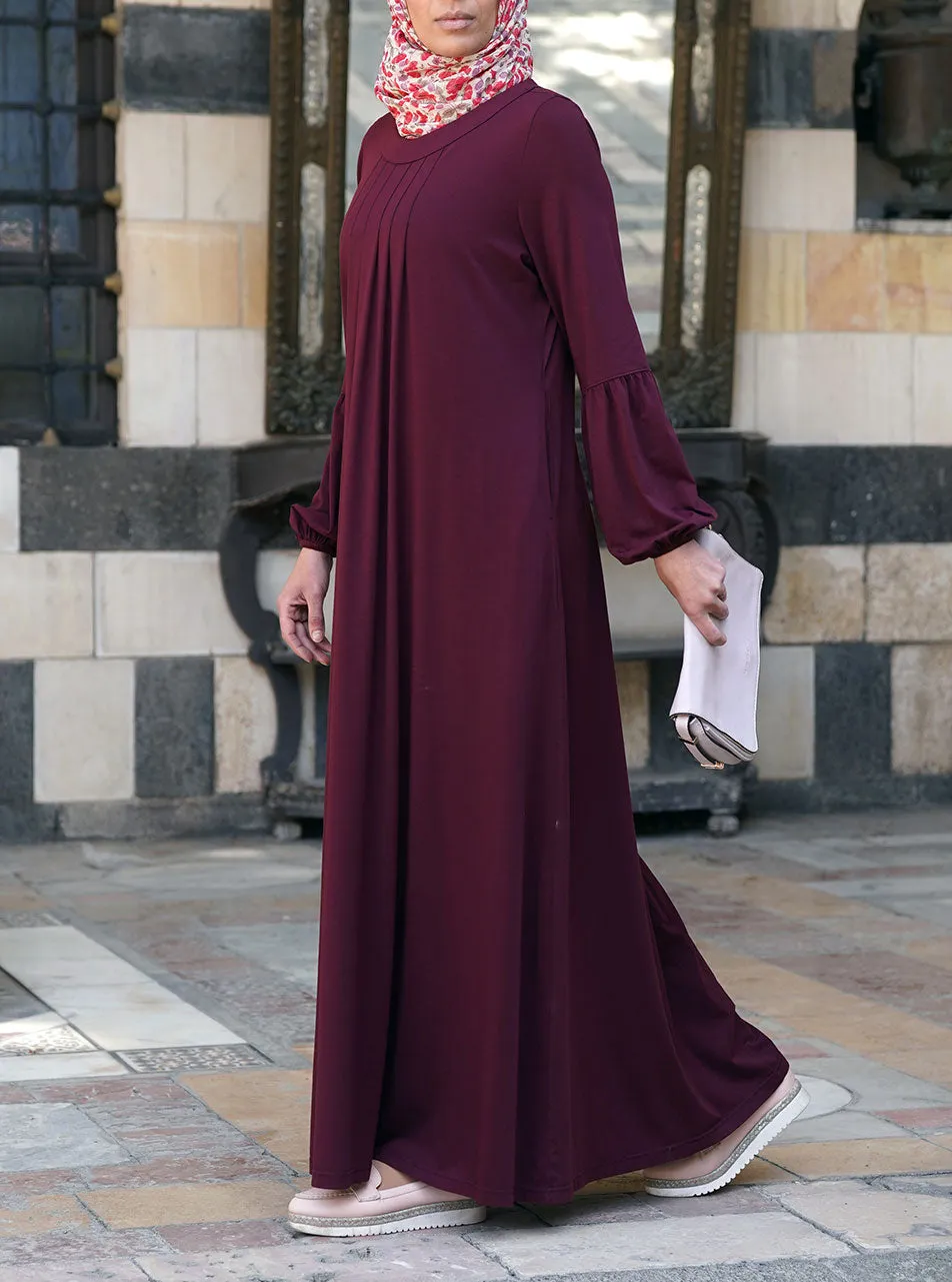 Jersey Pleated Abaya