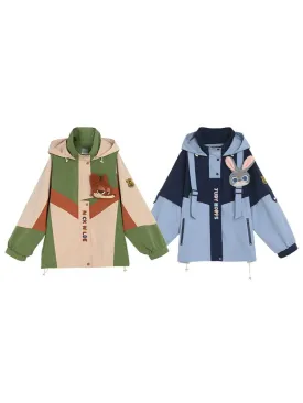 Judy & Nick Couple Camping Windbreaker Jackets