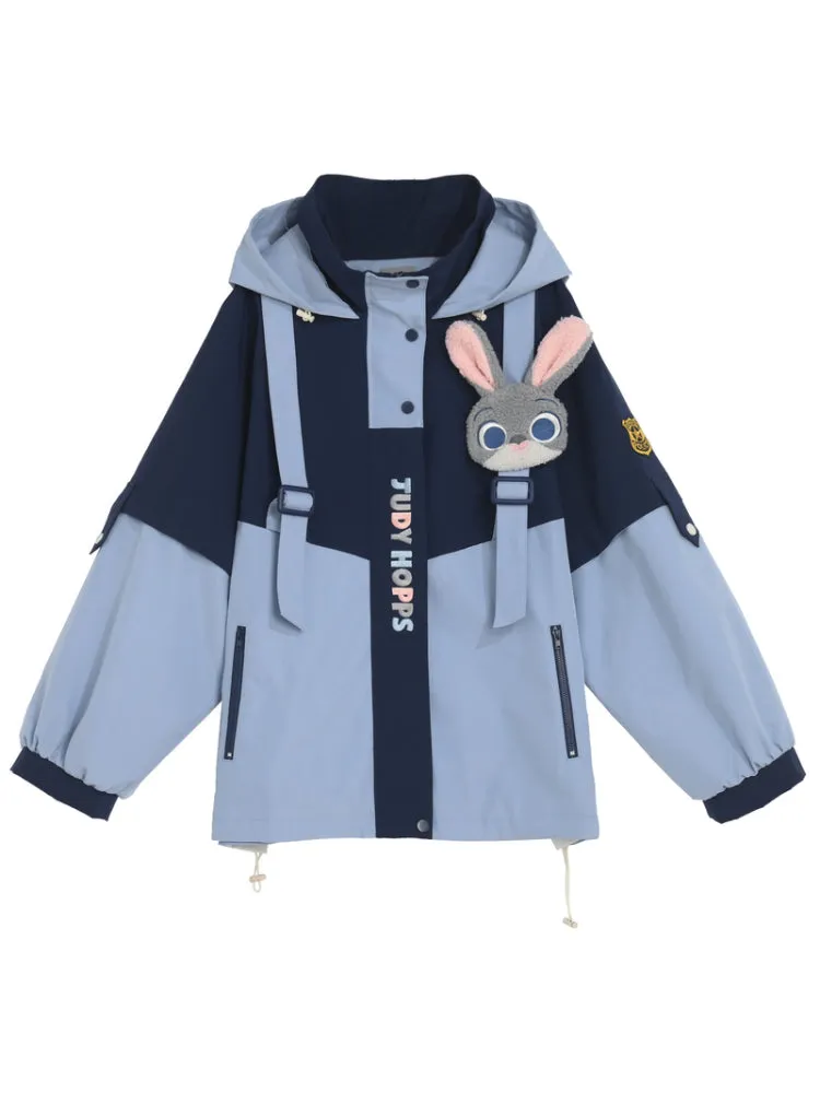 Judy & Nick Couple Camping Windbreaker Jackets