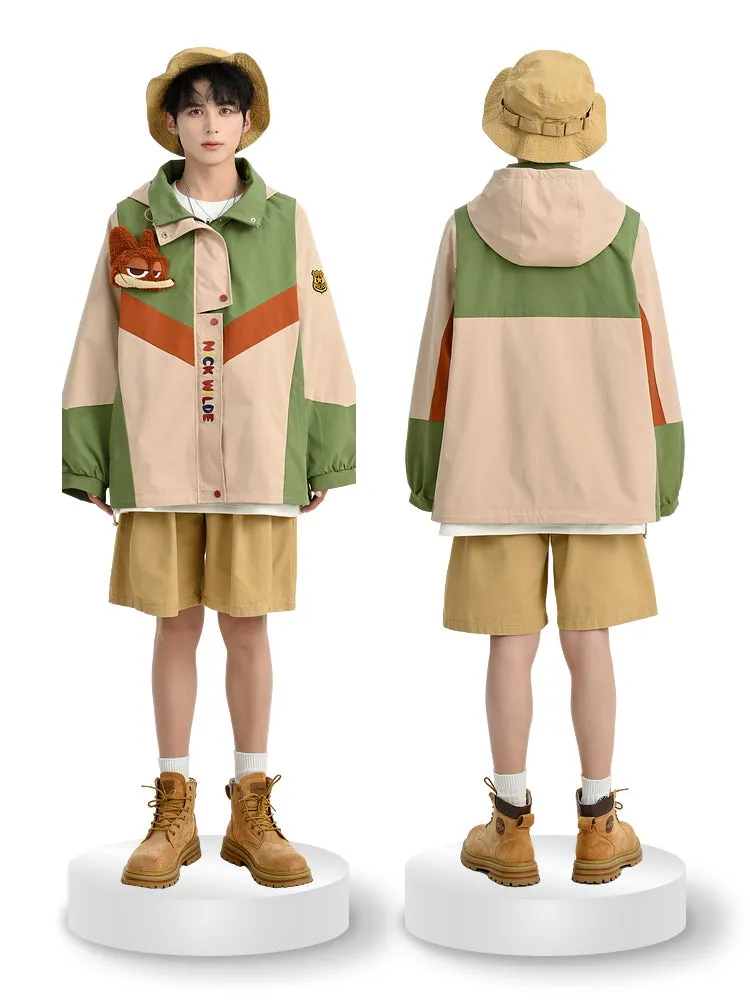 Judy & Nick Couple Camping Windbreaker Jackets