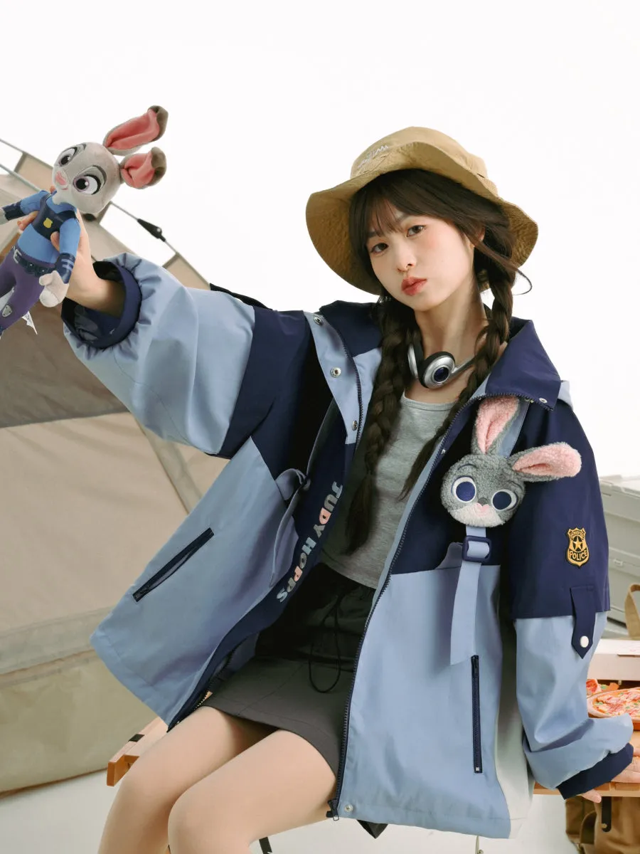 Judy & Nick Couple Camping Windbreaker Jackets