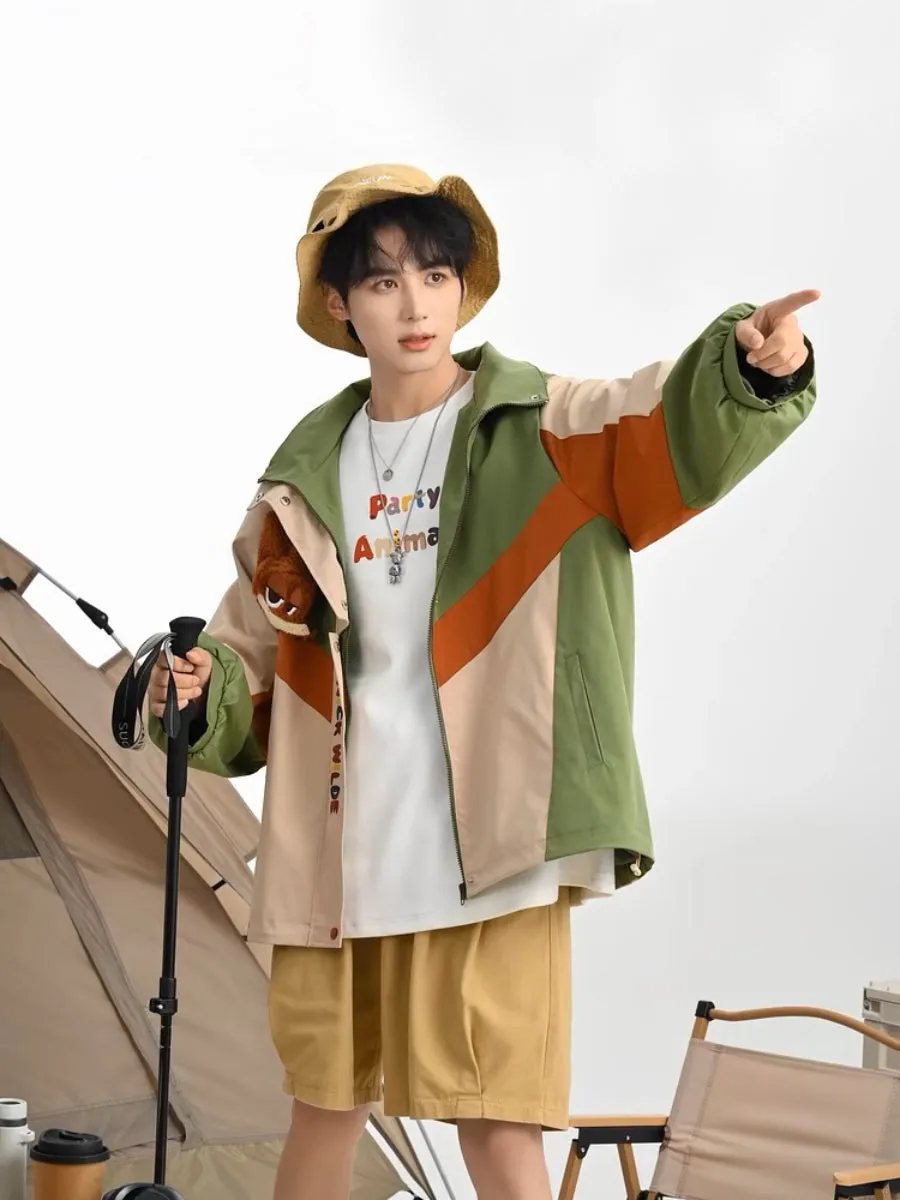 Judy & Nick Couple Camping Windbreaker Jackets