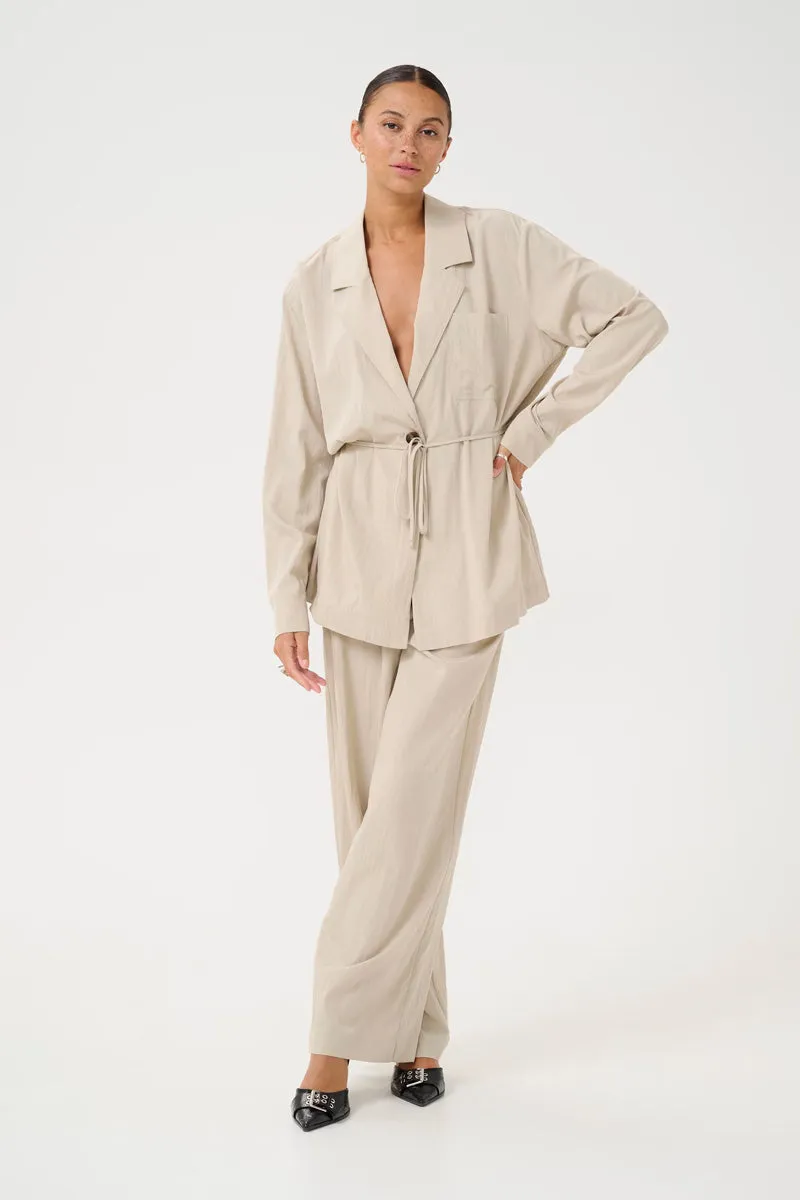 KAFFE KAtrinity Trousers Feather Gray