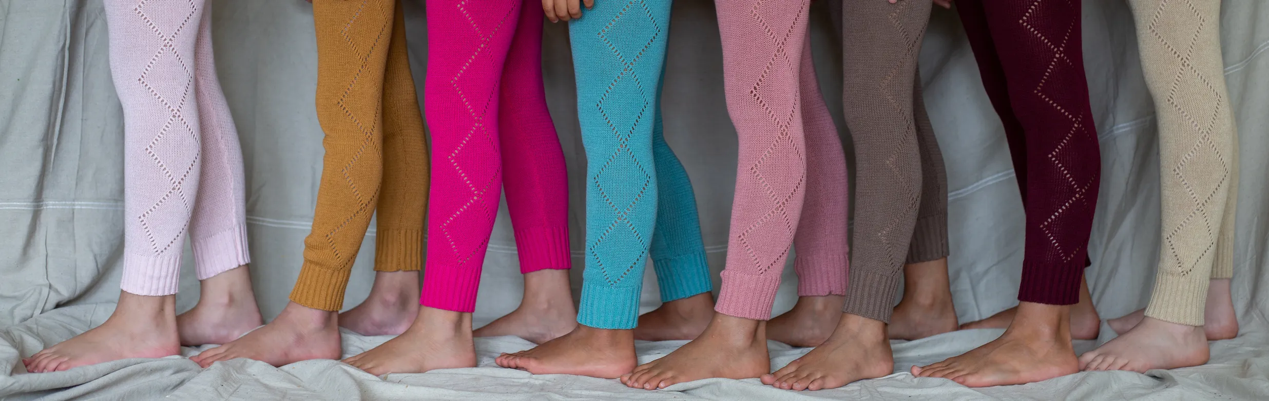 Knitted Leggings - Pumpkin Soup