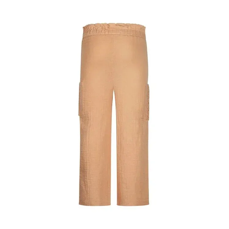 Koko Noko Girls Peach Wide Leg Trousers