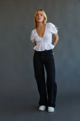 Levi's Ribcage Wide Leg Jeans Rosie Posie