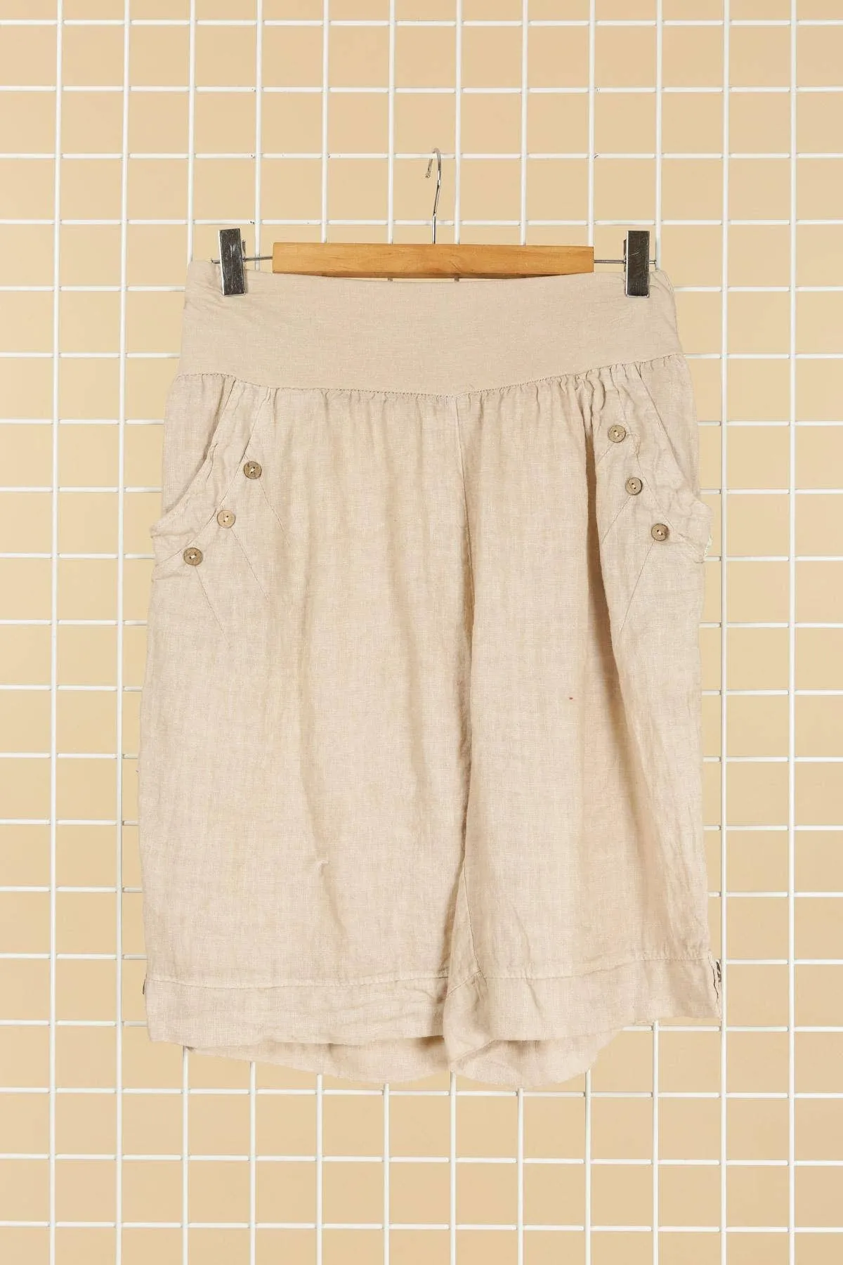 LINEN CAPRI PANTS