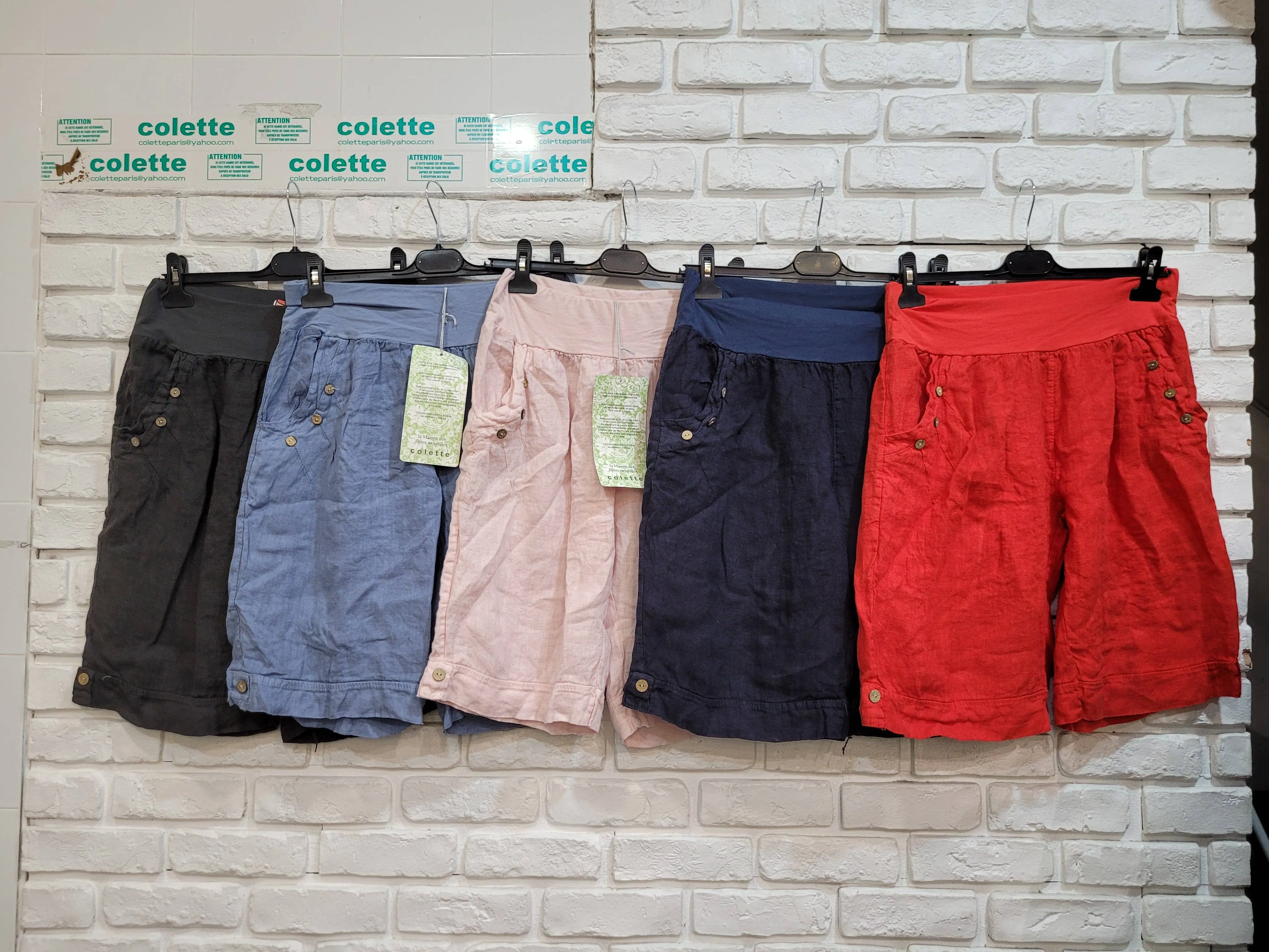 LINEN CAPRI PANTS