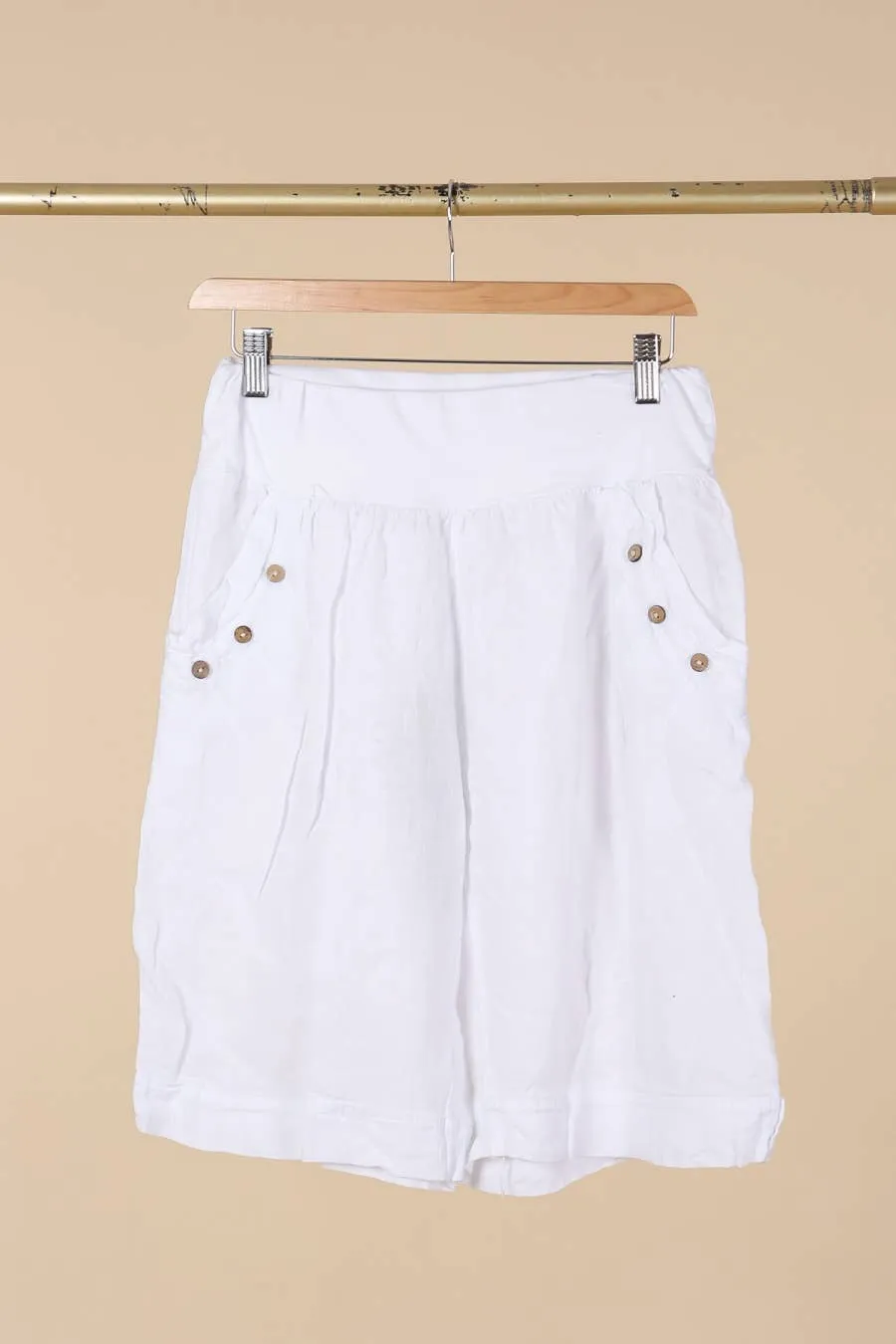 LINEN CAPRI PANTS