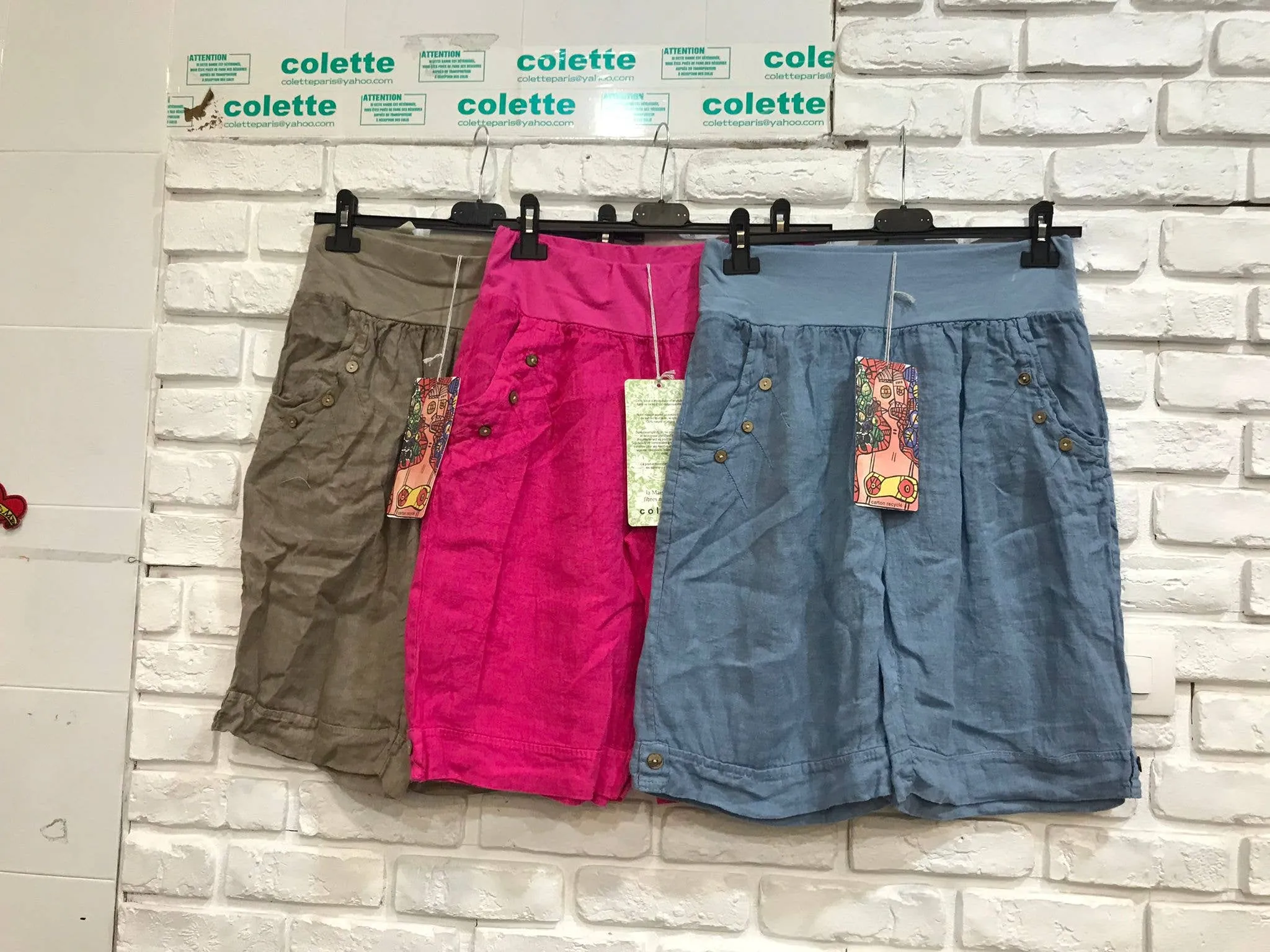 LINEN CAPRI PANTS