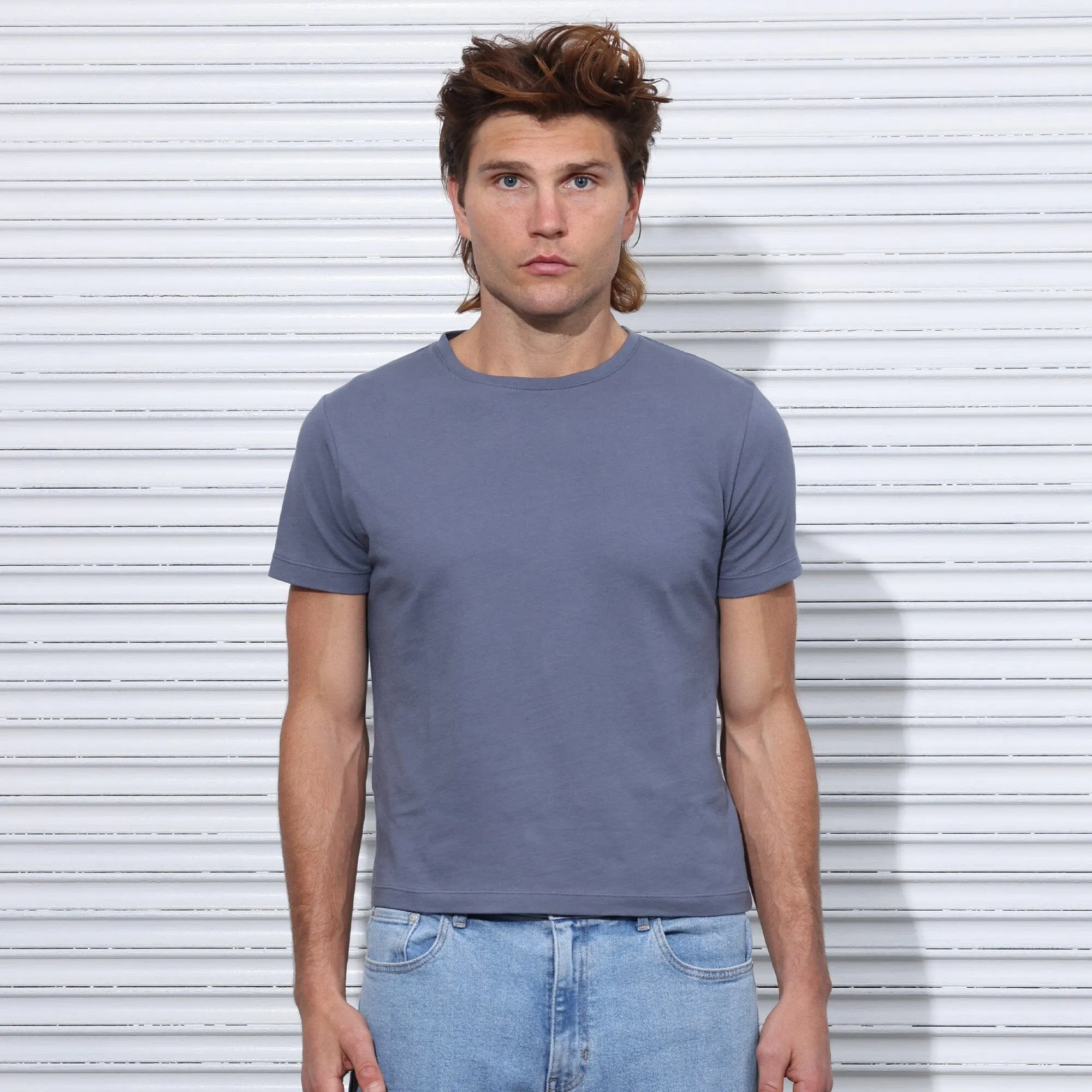 Los Feliz Half Crop Muscle Tee | Made in USA
