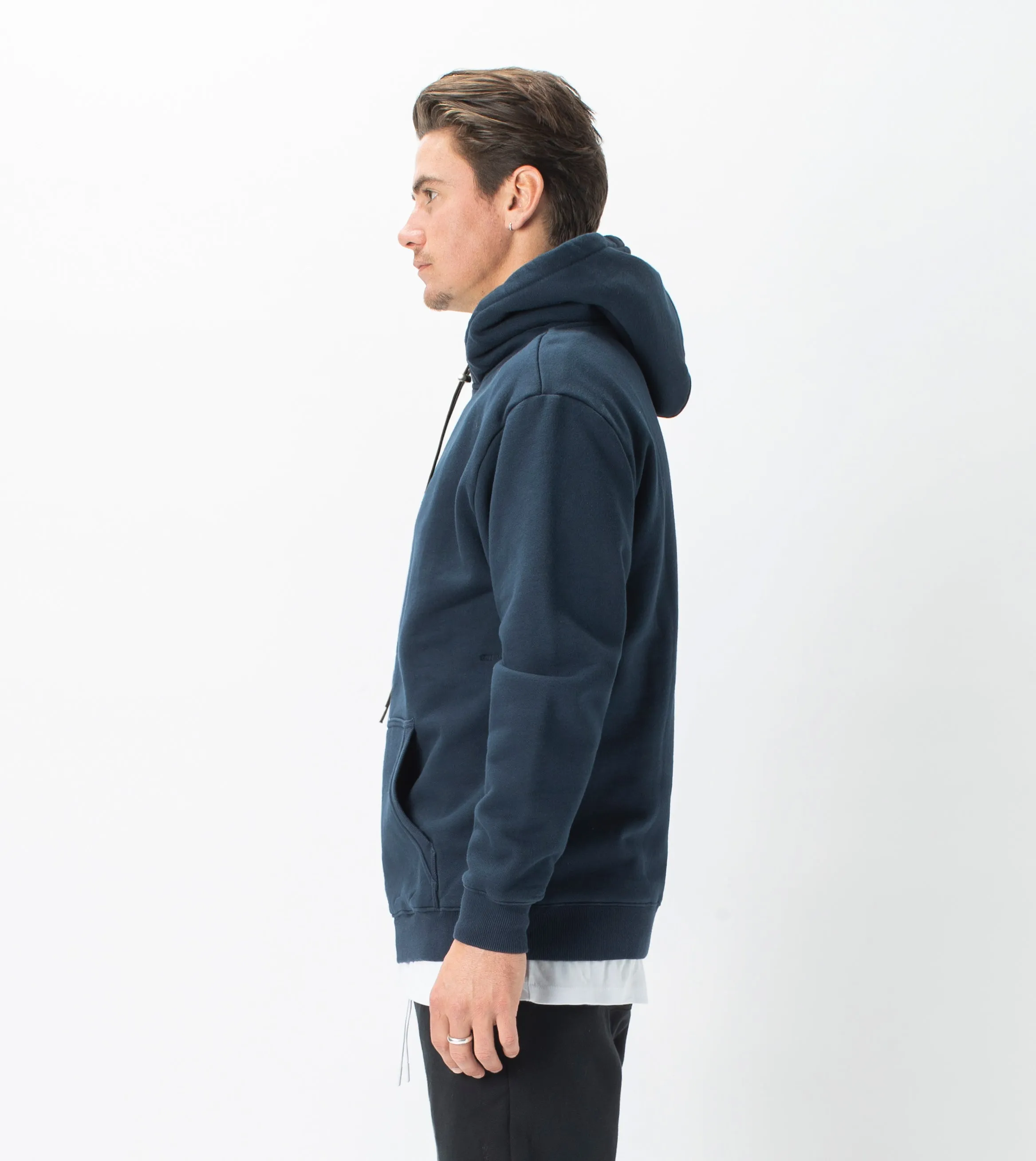 Ink Black Lowgo Hooded Sweatshirt - On Sale