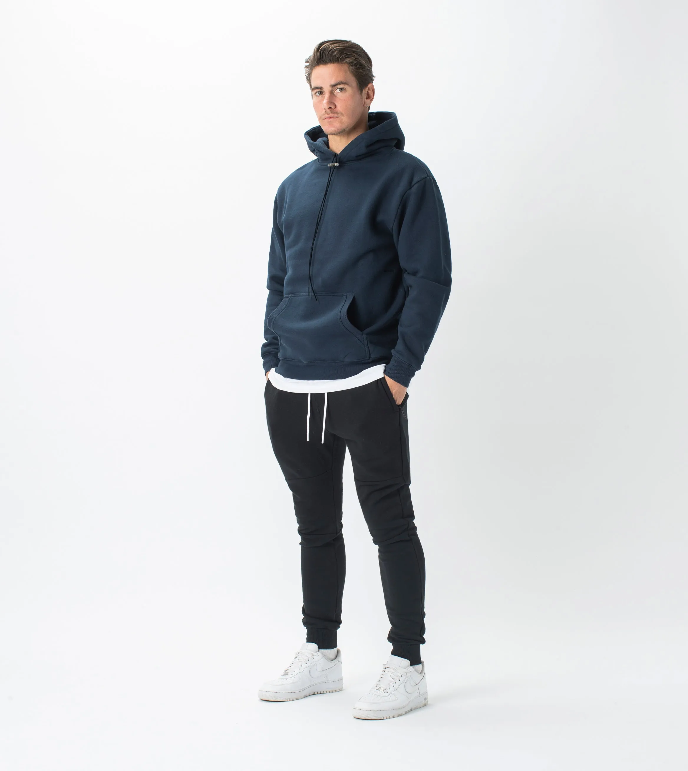 Ink Black Lowgo Hooded Sweatshirt - On Sale
